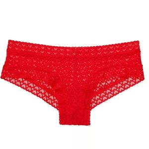 Victoria's Secret Red Lacey Wink Cheeky Panty XXL Brand New